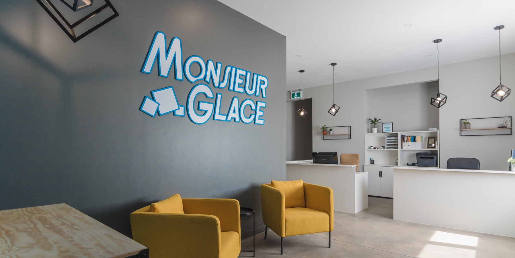Projet de design commercial chez monsieur glace